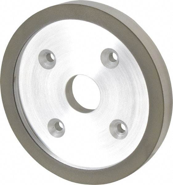 Made in USA - 6" Diam, 1-1/4" Hole Size, 3/4" Overall Thickness, 220 Grit, Type 6 Tool & Cutter Grinding Wheel - Very Fine Grade, Diamond - A1 Tooling