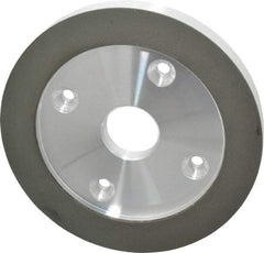 Made in USA - 6" Diam, 1-1/4" Hole Size, 3/4" Overall Thickness, 220 Grit, Type 6 Tool & Cutter Grinding Wheel - Very Fine Grade, Diamond - A1 Tooling