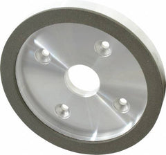 Made in USA - 6" Diam, 1-1/4" Hole Size, 3/4" Overall Thickness, 100 Grit, Type 6 Tool & Cutter Grinding Wheel - Fine Grade, Diamond - A1 Tooling