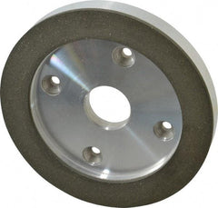 Made in USA - 6" Diam, 1-1/4" Hole Size, 3/4" Overall Thickness, 100 Grit, Type 6 Tool & Cutter Grinding Wheel - Fine Grade, Diamond - A1 Tooling