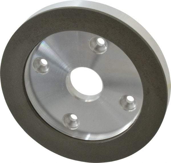 Made in USA - 6" Diam, 1-1/4" Hole Size, 3/4" Overall Thickness, 220 Grit, Type 6 Tool & Cutter Grinding Wheel - Very Fine Grade, Diamond - A1 Tooling