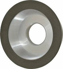 Made in USA - 4" Diam, 1-1/4" Hole Size, 1-1/4" Overall Thickness, 150 Grit, Type 11 Tool & Cutter Grinding Wheel - Very Fine Grade, Diamond - A1 Tooling