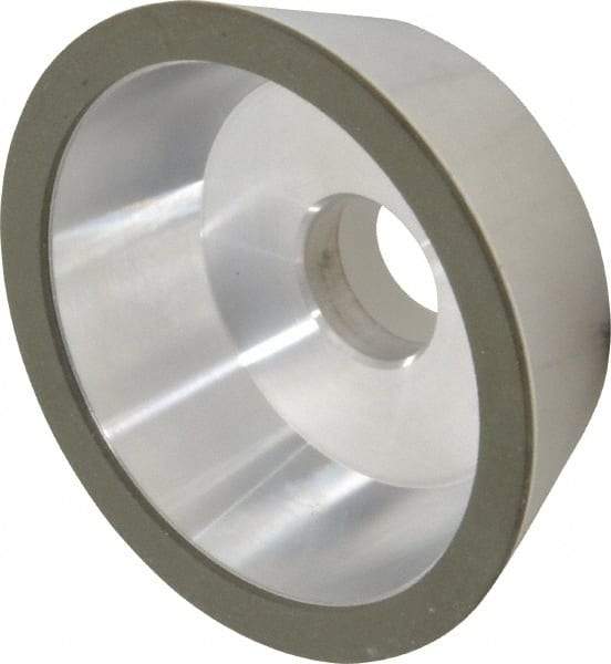 Made in USA - 5" Diam, 1-1/4" Hole Size, 1-3/4" Overall Thickness, 150 Grit, Type 11 Tool & Cutter Grinding Wheel - Very Fine Grade, Diamond - A1 Tooling