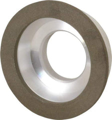 Made in USA - 3" Diam, 1-1/4" Hole Size, 7/8" Overall Thickness, 100 Grit, Type 11 Tool & Cutter Grinding Wheel - Fine Grade, Diamond - A1 Tooling