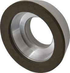 Made in USA - 3" Diam, 1-1/4" Hole Size, 7/8" Overall Thickness, 220 Grit, Type 11 Tool & Cutter Grinding Wheel - Very Fine Grade, Diamond - A1 Tooling