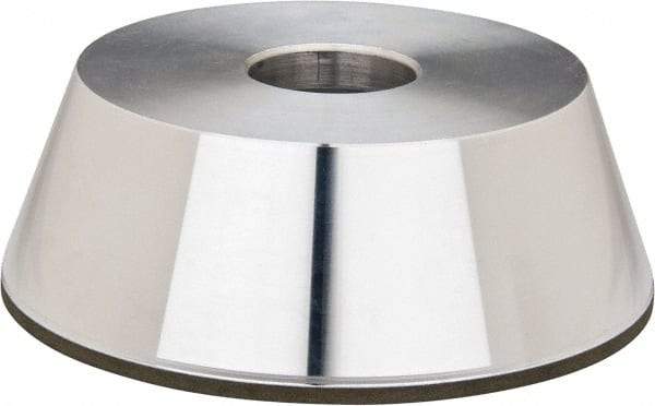 Made in USA - 5" Diam, 1-1/4" Hole Size, 1-3/4" Overall Thickness, 220 Grit, Type 11 Tool & Cutter Grinding Wheel - Very Fine Grade, Diamond - A1 Tooling