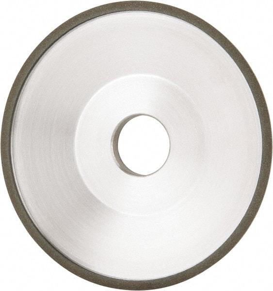 Made in USA - 6" Diam, 1-1/4" Hole Size, 1" Overall Thickness, 100 Grit, Type 12 Tool & Cutter Grinding Wheel - Fine Grade, Diamond - A1 Tooling