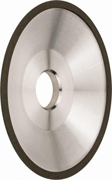 Made in USA - 6" Diam, 1-1/4" Hole Size, 1" Overall Thickness, 220 Grit, Type 12 Tool & Cutter Grinding Wheel - Very Fine Grade, Diamond - A1 Tooling