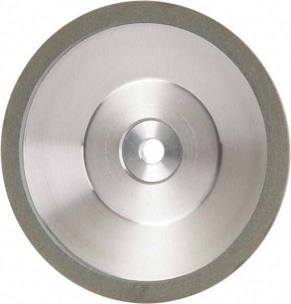 Made in USA - 6" Diam, 1-1/4" Hole Size, 1" Overall Thickness, 100 Grit, Type 12 Tool & Cutter Grinding Wheel - Fine Grade, Diamond - A1 Tooling