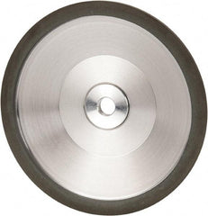 Made in USA - 6" Diam, 1-1/4" Hole Size, 1" Overall Thickness, 220 Grit, Type 12 Tool & Cutter Grinding Wheel - Very Fine Grade, Diamond - A1 Tooling