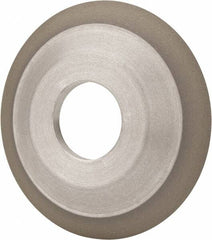 Made in USA - 4" Diam, 1-1/4" Hole Size, 1/2" Overall Thickness, 100 Grit, Type 12 Tool & Cutter Grinding Wheel - Fine Grade, Diamond - A1 Tooling