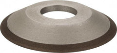 Made in USA - 4" Diam, 1-1/4" Hole Size, 1/2" Overall Thickness, 150 Grit, Type 12 Tool & Cutter Grinding Wheel - Very Fine Grade, Diamond - A1 Tooling