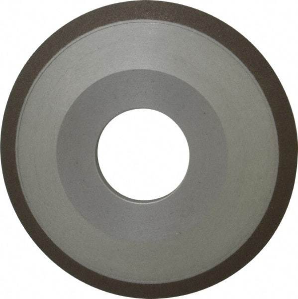 Made in USA - 4" Diam, 1-1/4" Hole Size, 1/2" Overall Thickness, 150 Grit, Type 12 Tool & Cutter Grinding Wheel - Very Fine Grade, Diamond - A1 Tooling