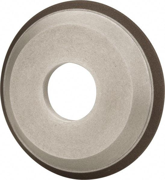 Made in USA - 4" Diam, 1-1/4" Hole Size, 1/2" Overall Thickness, 220 Grit, Type 12 Tool & Cutter Grinding Wheel - Very Fine Grade, Diamond - A1 Tooling