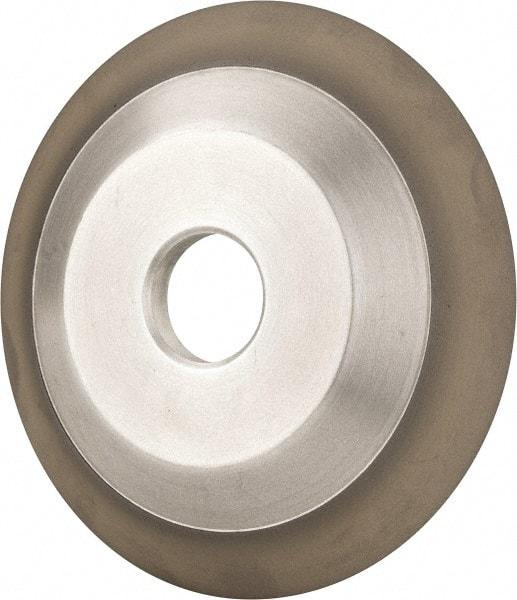 Made in USA - 6" Diam, 1-1/4" Hole Size, 3/4" Overall Thickness, 220 Grit, Type 12 Tool & Cutter Grinding Wheel - Very Fine Grade, Diamond - A1 Tooling