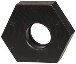 Mitee-Bite - 7 to 12mm Hex, 1/2-13 Stud Thread, Irregular Hex Clamp - 0.394" Hex Height, 4,000 Lb Holding Force, 1" Thread Length, 65 Ft/Lb Torque - A1 Tooling