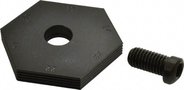 Mitee-Bite - 19 to 24mm Hex, 1/2-13 Stud Thread, Irregular Hex Clamp - 0.394" Hex Height, 4,000 Lb Holding Force, 1" Thread Length, 65 Ft/Lb Torque - A1 Tooling