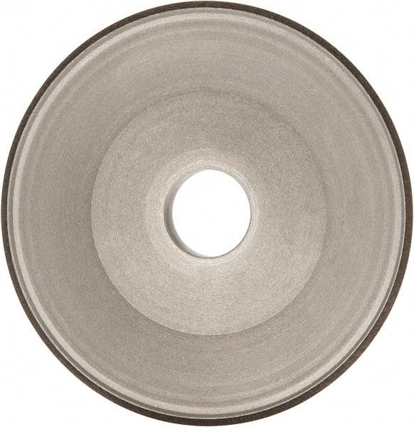 Made in USA - 6" Diam, 1-1/4" Hole Size, 3/4" Overall Thickness, 100 Grit, Type 15 Tool & Cutter Grinding Wheel - Fine Grade, Diamond - A1 Tooling