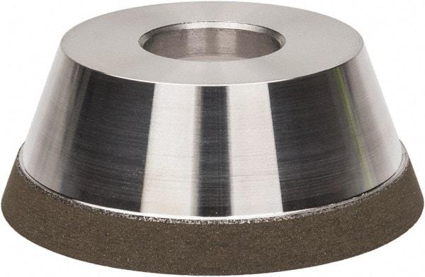 Made in USA - 3-3/4" Diam, 1-1/4" Hole Size, 1-1/2" Overall Thickness, 150 Grit, Type 11 Tool & Cutter Grinding Wheel - Very Fine Grade, CBN - A1 Tooling