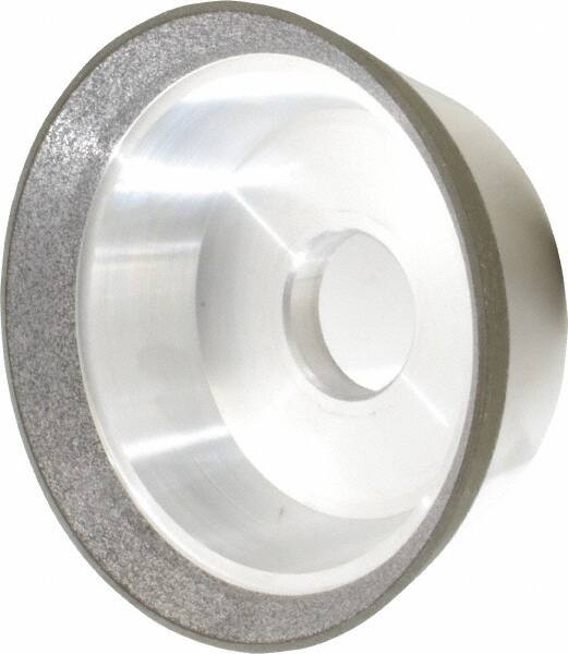 Made in USA - 5" Diam, 1-1/4" Hole Size, 1-3/4" Overall Thickness, 120 Grit, Type 11 Tool & Cutter Grinding Wheel - Fine Grade, CBN - A1 Tooling