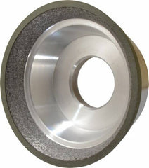 Made in USA - 3-3/4" Diam, 1-1/4" Hole Size, 1-1/2" Overall Thickness, 150 Grit, Type 11 Tool & Cutter Grinding Wheel - Very Fine Grade, CBN - A1 Tooling