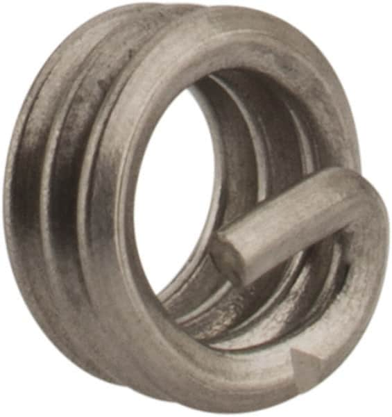 Heli-Coil - #4-40 UNC, 0.112" OAL, Free Running Helical Insert - 2-3/4 Free Coils, Tanged, 18-8 Stainless Steel, 1D Insert Length - Exact Industrial Supply