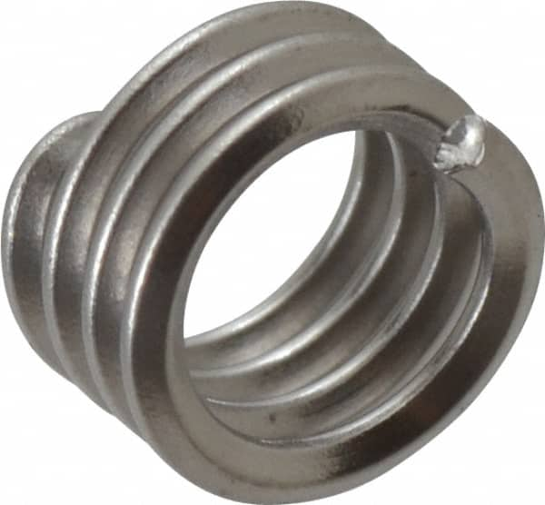 Heli-Coil - #8-32 UNC, 0.164" OAL, Free Running Helical Insert - 3-1/2 Free Coils, Tanged, 18-8 Stainless Steel, 1D Insert Length - Exact Industrial Supply