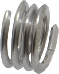 Heli-Coil - Single Insert, #8-32 UNC, 1D, Nitronic 60 Stainless Steel Screw Locking Insert - 3-1/2 Free Coils, 0.164 Inch Overall Length, 0.205 to 0.22 Inch Outside Diameter, with Tang, 18-8 Material Grade - Exact Industrial Supply