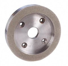 Made in USA - 6" Diam, 1-1/4" Hole Size, 1" Overall Thickness, 100 Grit, Tool & Cutter Grinding Wheel - Coarse Grade, Diamond - A1 Tooling