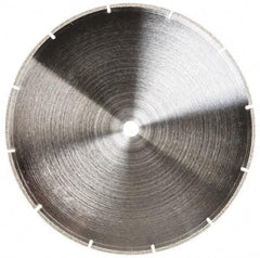 Made in USA - 10" Diam, 5/8" Arbor Hole Diam, Wet & Dry Cut Saw Blade - Diamond-Tipped, Standard Round Arbor - A1 Tooling