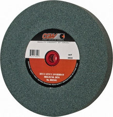 Camel Grinding Wheels - 60 Grit Silicon Carbide Bench & Pedestal Grinding Wheel - 10" Diam x 1-1/4" Hole x 1-1/2" Thick, 2483 Max RPM, I Hardness, Medium Grade , Vitrified Bond - A1 Tooling