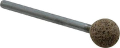 Cratex - 3/8" Max Diam, Shape Code B122, Rubberized Point - Very Coarse Grade, Aluminum Oxide - A1 Tooling