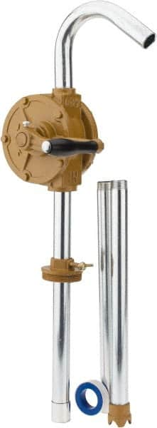 Tuthill - 3/4" Outlet, Cast Iron Hand Operated Rotary Pump - 10.24 oz per Stroke, 15" OAL, For Diesel, Kerosene, Machine Oil, Fuel Oil, Agricultural Fluids, Detergents, Lube Oil, Petroleum Products - A1 Tooling