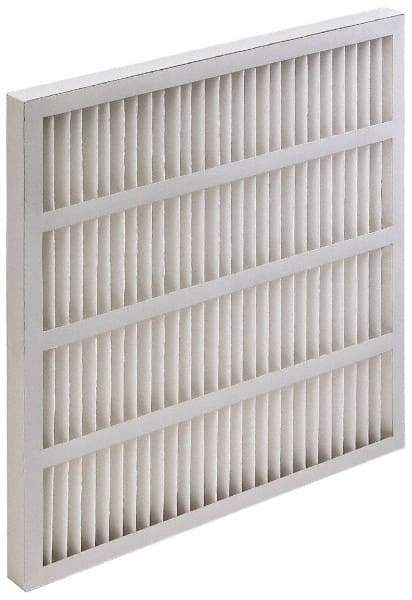 Value Collection - 24" Noml Height x 24" Noml Width x 3-3/4" Noml Depth, 35 to 45% Capture Efficiency, Wireless Pleated Air Filter - MERV 8, Synthetic, Beverage Board Frame, 625 Max FPM, 2,500 CFM, For Heating & Air Conditioning Units - A1 Tooling