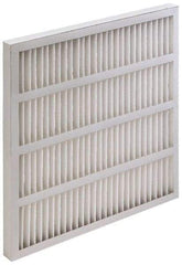 Value Collection - 20" Noml Height x 25" Noml Width x 3-3/4" Noml Depth, 35 to 45% Capture Efficiency, Wireless Pleated Air Filter - MERV 8, Synthetic, Beverage Board Frame, 625 Max FPM, 2,170 CFM, For Heating & Air Conditioning Units - A1 Tooling