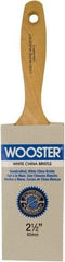 Wooster Brush - 3" Flat Hog Varnish Brush - 3-7/16" Bristle Length, 6-1/2" Maple Beavertail Handle - A1 Tooling