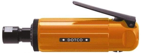 Dotco - 1/4" Collet, Straight Handle, Air Straight Die Grinder - 23,000 RPM, Front Exhaust, 38 CFM, 0.9 hp, 90 psi, 1/4" Inlet - A1 Tooling