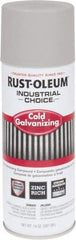 Rust-Oleum - Silver, Galvanizing Spray Paint - 8 to 12 Sq Ft per Can, 14 oz Container, Use on Bridges, Ducts, Fences, Production Welds, Tanks, Touch-Up & Repair to Damaged Galvanized Steel, Trailers, Utility Towers, Vehicles - A1 Tooling