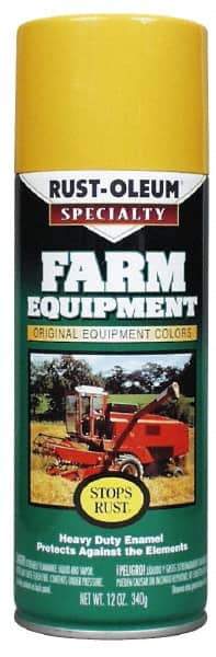 Rust-Oleum - Orange (Allis Chalmers), Gloss, Enamel Spray Paint - 8 to 10 Sq Ft per Can, 12 oz Container, Use on Farm & Equipment Paint - A1 Tooling