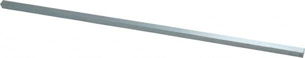 Precision Brand - 12" Long x 1/4" High x 1/4" Wide, Zinc-Plated Key Stock - Low Carbon Steel - A1 Tooling