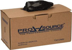 PRO-SOURCE - 80 Gal Capacity, 3 mil Thick, Contractor Trash Bags - Low-Density Polyethylene (LDPE), Roll Dispenser, Black - A1 Tooling