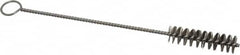 PRO-SOURCE - 2-1/2" Long x 5/8" Diam Stainless Steel Twisted Wire Bristle Brush - Single Spiral, 9" OAL, 0.008" Wire Diam, 0.142" Shank Diam - A1 Tooling