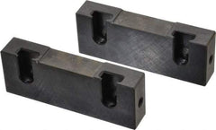 Snap Jaws - 4" Wide x 1-1/2" High x 3/4" Thick, Flat/No Step Vise Jaw - Soft, Steel, Fixed Jaw, Compatible with 4" Vises - A1 Tooling