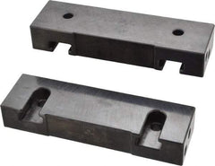 Snap Jaws - 6" Wide x 1-3/4" High x 1" Thick, Flat/No Step Vise Jaw - Soft, Steel, Fixed Jaw, Compatible with 6" Vises - A1 Tooling