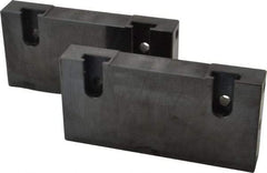 Snap Jaws - 6" Wide x 3" High x 1" Thick, Flat/No Step Vise Jaw - Soft, Steel, Fixed Jaw, Compatible with 6" Vises - A1 Tooling