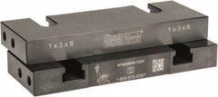 Snap Jaws - 8" Wide x 3" High x 1" Thick, Flat/No Step Vise Jaw - Soft, Steel, Fixed Jaw, Compatible with 8" Vises - A1 Tooling