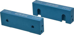 Snap Jaws - 6" Wide x 2" High x 1" Thick, Flat/No Step Vise Jaw - Soft, Aluminum, Fixed Jaw, Compatible with 6" Vises - A1 Tooling