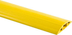 Hubbell Wiring Device-Kellems - 1 Channel, 25 Ft Long, 3/4" Max Compatible Cable Diam, Yellow PVC On Floor Cable Cover - 3-1/4" Overall Width x 27.9mm Overall Height, 30.7mm Channel Width x 3/4" Channel Height - A1 Tooling