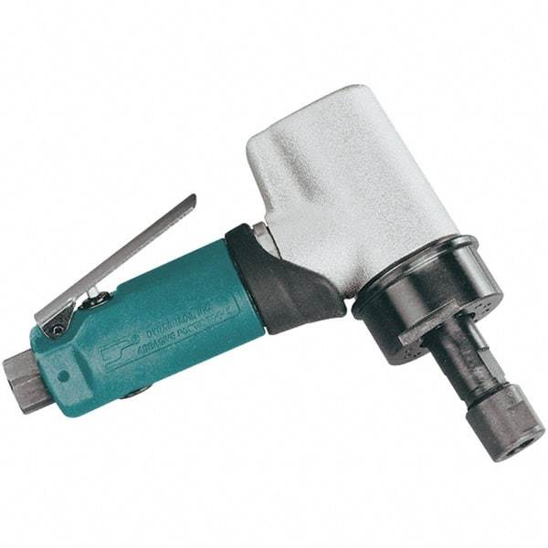 Dynabrade - 1/4" Collet, Angle Handle, Air Angle Die Grinder - 20,000 RPM, Front Exhaust, 36 CFM, 0.7 hp, 90 psi, 1/4 NPT Inlet - A1 Tooling