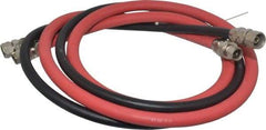 DeVilbiss - Paint Sprayer Hose with Fittings - 6 Ft. Air and Fluid Hose with Fittings (2 Hose Set), Compatible with Pressure Tank and Spray Guns - A1 Tooling